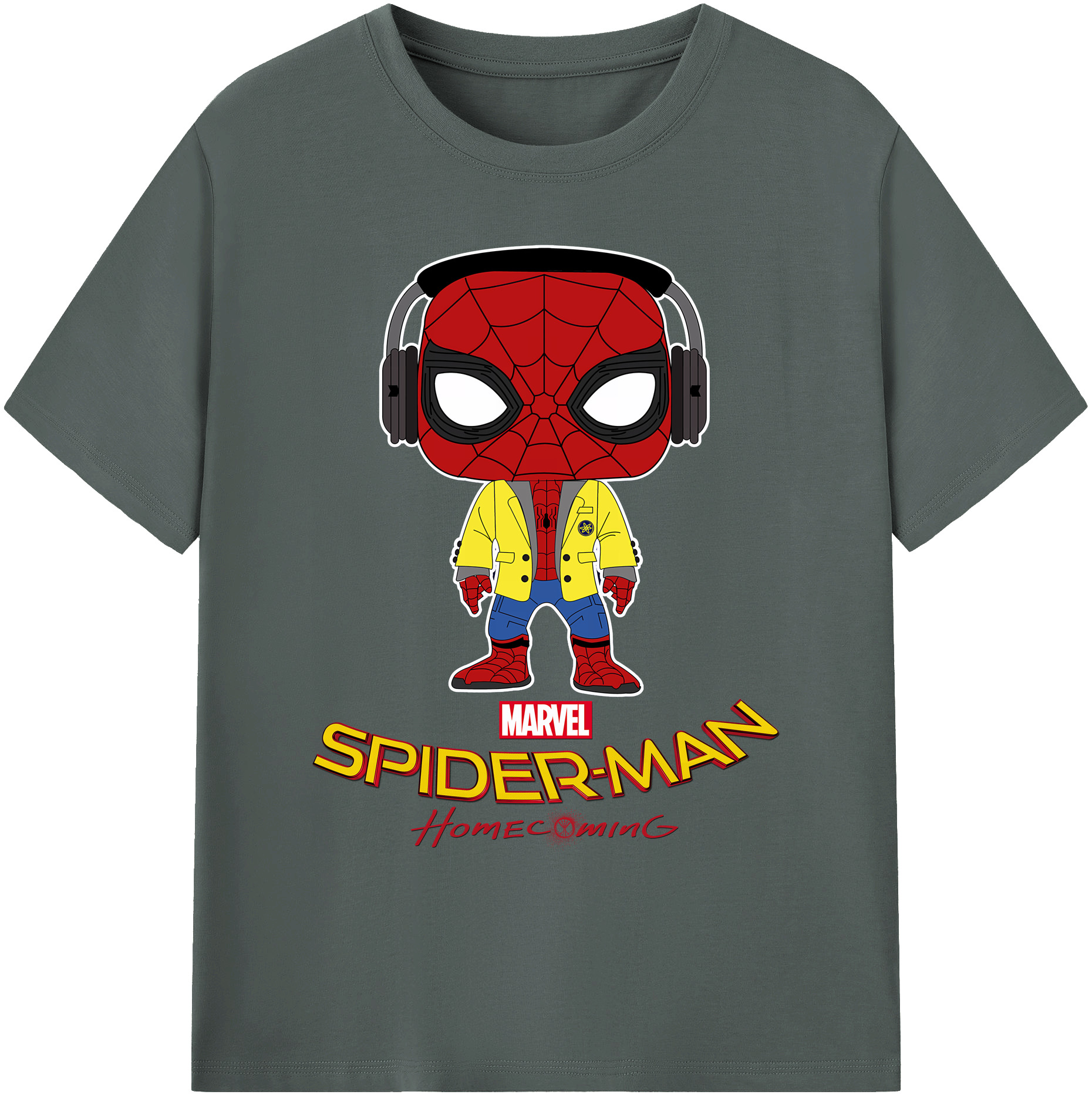（画像用） Spider Man スパイダーマン 綿100％ メンズ半袖Tシャツ｜肌触りやわらか＆通気性